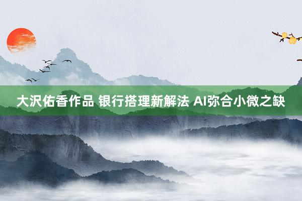 大沢佑香作品 银行搭理新解法 AI弥合小微之缺