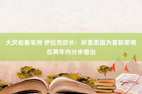 大沢佑香非洲 伊拉克防长：好意思国为首联军将在两年内分步撤出