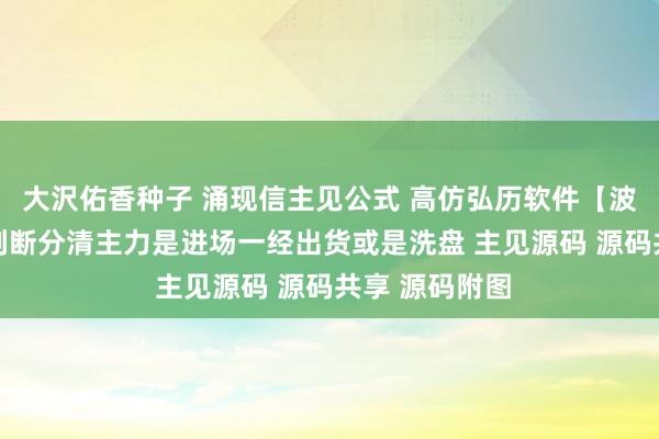 大沢佑香种子 涌现信主见公式 高仿弘历软件【波动量】副图 判断分清主力是进场一经出货或是洗盘 主见源码 源码共享 源码附图