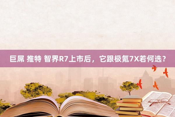 巨屌 推特 智界R7上市后，它跟极氪7X若何选？