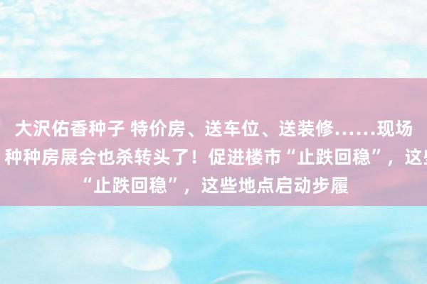 大沢佑香种子 特价房、送车位、送装修……现场促销越来越多，种种房展会也杀转头了！促进楼市“止跌回稳”，这些地点启动步履