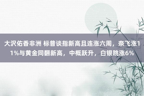 大沢佑香非洲 标普谈指新高且连涨六周，奈飞涨11%与黄金同翻新高，中概跃升，白银跳涨6%