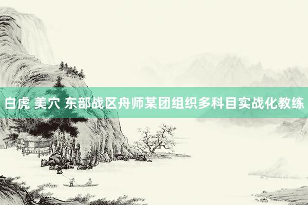 白虎 美穴 东部战区舟师某团组织多科目实战化教练