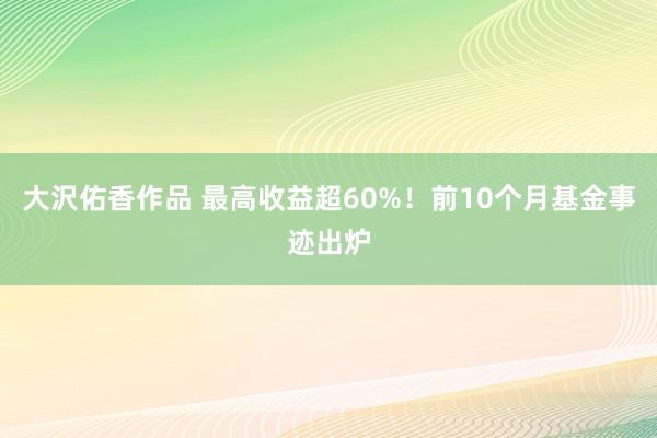 大沢佑香作品 最高收益超60%！前10个月基金事迹出炉