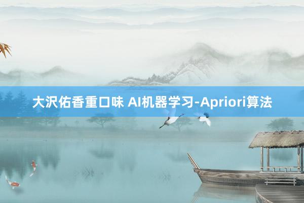 大沢佑香重口味 AI机器学习-Apriori算法