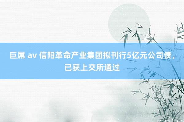 巨屌 av 信阳革命产业集团拟刊行5亿元公司债，已获上交所通过