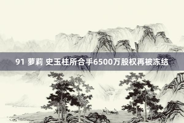 91 萝莉 史玉柱所合手6500万股权再被冻结